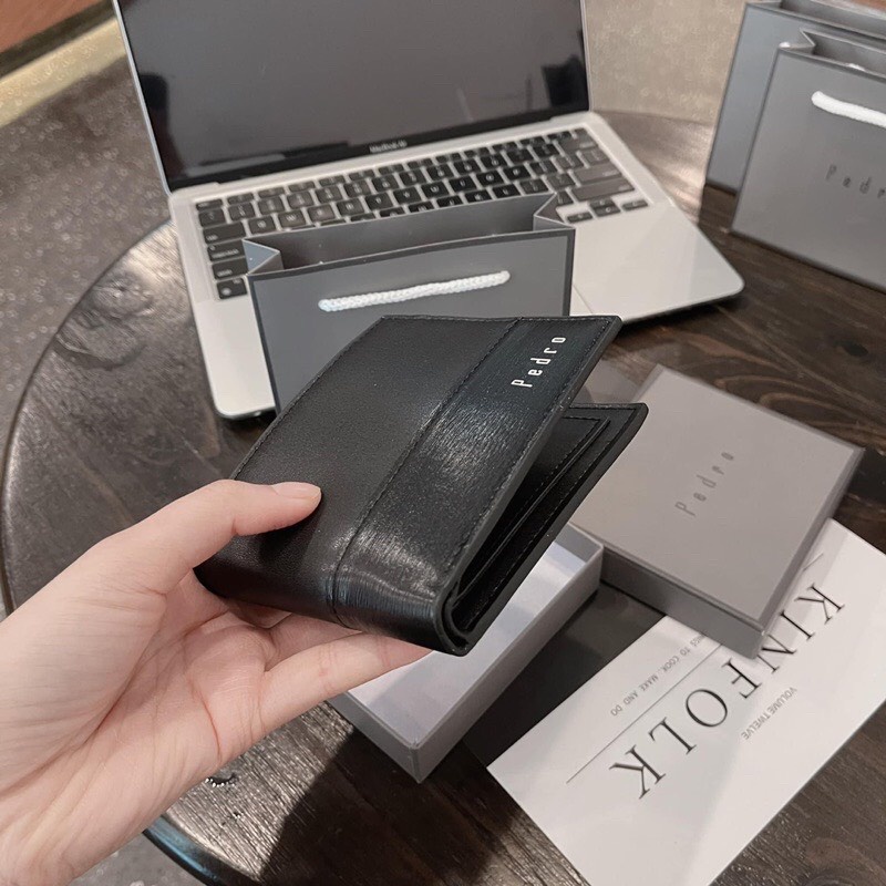 Ví bóp nam ngắn đẹp full box kèm túi giấy cầm tay nhiều ngăn cao cấp giá rẻ VN50