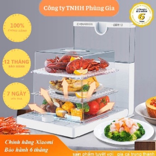 [TẶNG VỈ HẤP XOÈ + Ổ 3 CHẤU + KẸP GẮP NÓNG]Nồi hấp hơi đa năng ZHENMI Z1, Máy hâm nóng thức ăn Xiaomi Zhenmi Z1