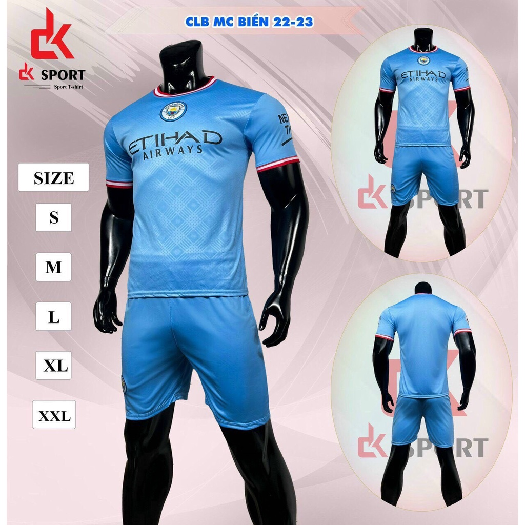 Bộ quần áo bóng đá CLB MANCITY mùa giải 2022 - Quần áo đá banh mới nhất