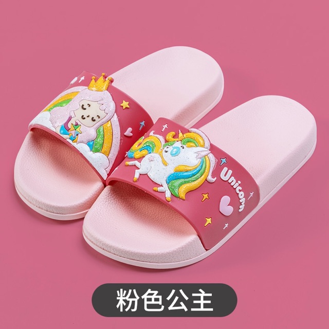 Dép tự tô màu sáng tạo hình cú cute hoặc công chúa pony cho bé 4-8 tuổi