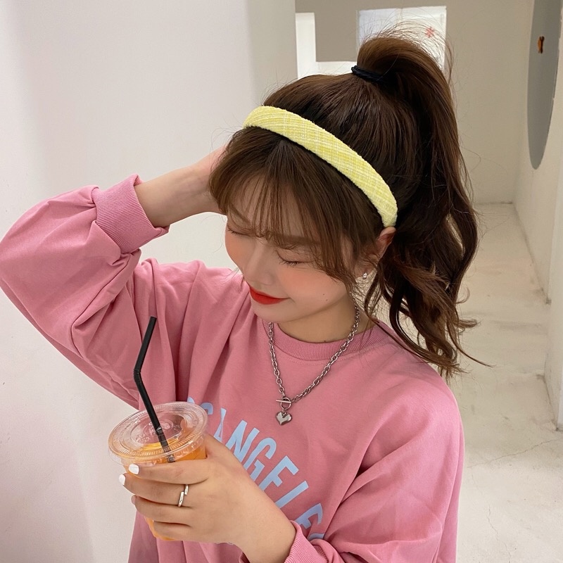 Băng Đô Cài Tóc Nhiều Màu Sắc Đơn Giản Phong Cách Hàn Quốc 2021 C369