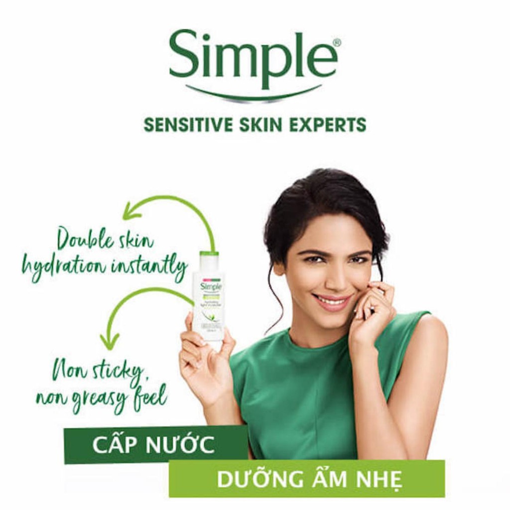 Kem Dưỡng Ẩm Da Simple - Sữa Dưỡng Da Simple Kind To Skin Hydrating Light Moisturiser 125ml