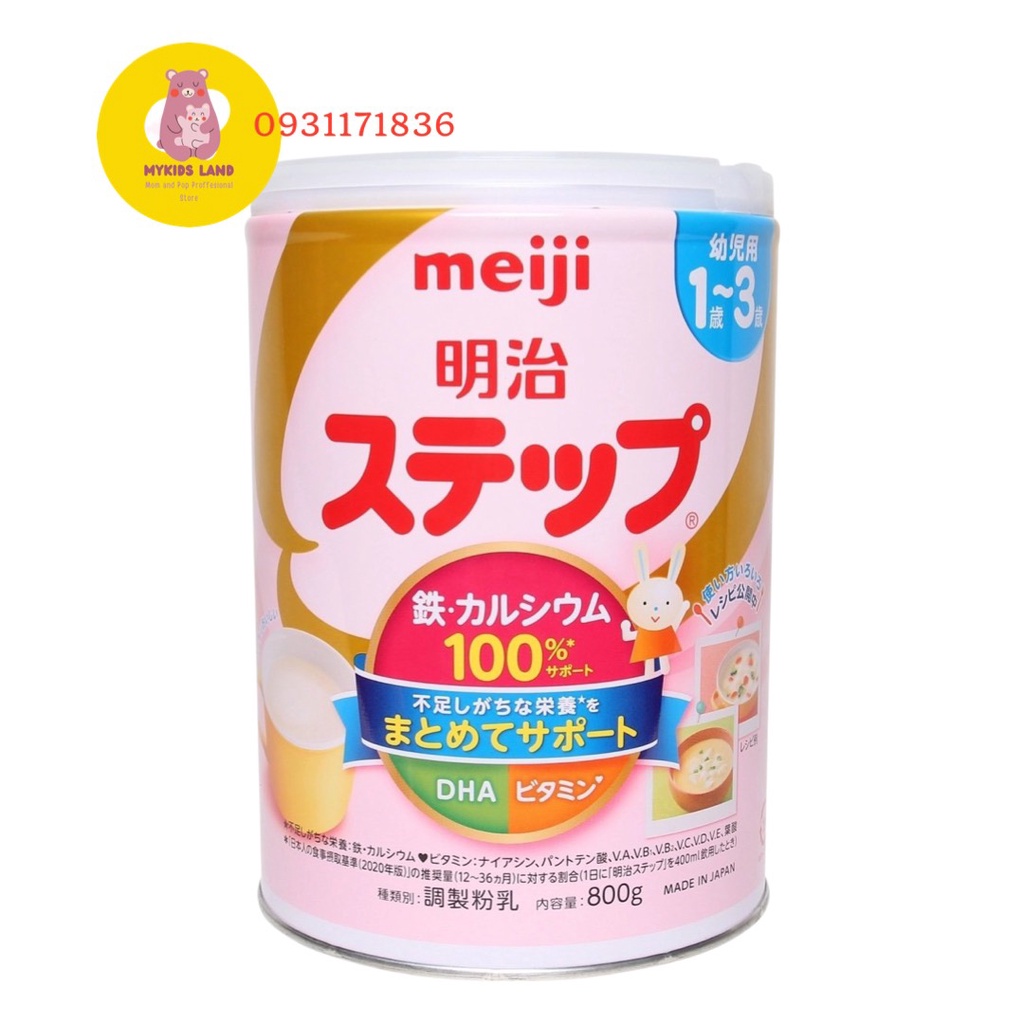 Sữa bột MEIJI LON số 0  và số 9  800gr hàng Nội địa Nhật 800g