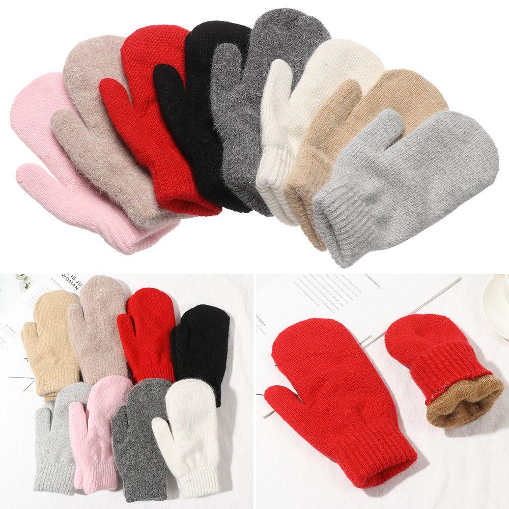 SUMU Găng Tay Lông Thỏ Mềm Mại Cho Nữ