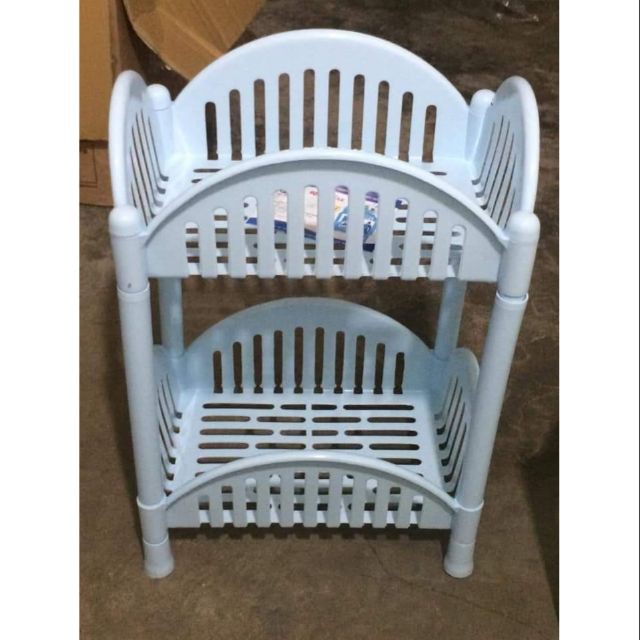 Kệ nhựa để gia vị 2 tầng đẹp - kệ kiểu