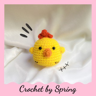 MÓC KHOÁ LEN CHÚ GÀ CON l crochetbyspring