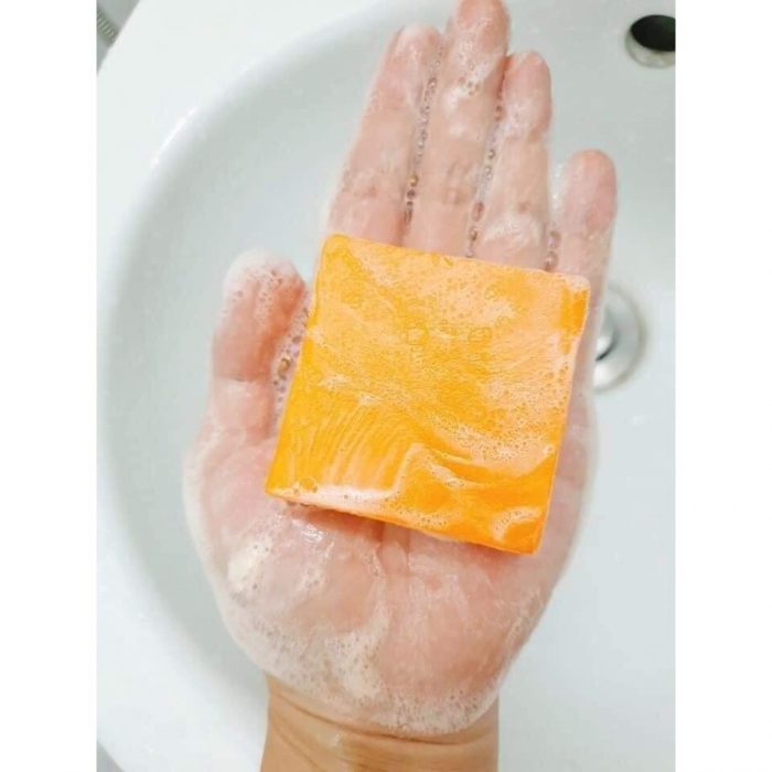 Xà Phòng Cam Nghệ Thái Lan Jam 65g Trắng Da, Ngừa, Giảm Mụn Turmeric Gluta Collagen Soap