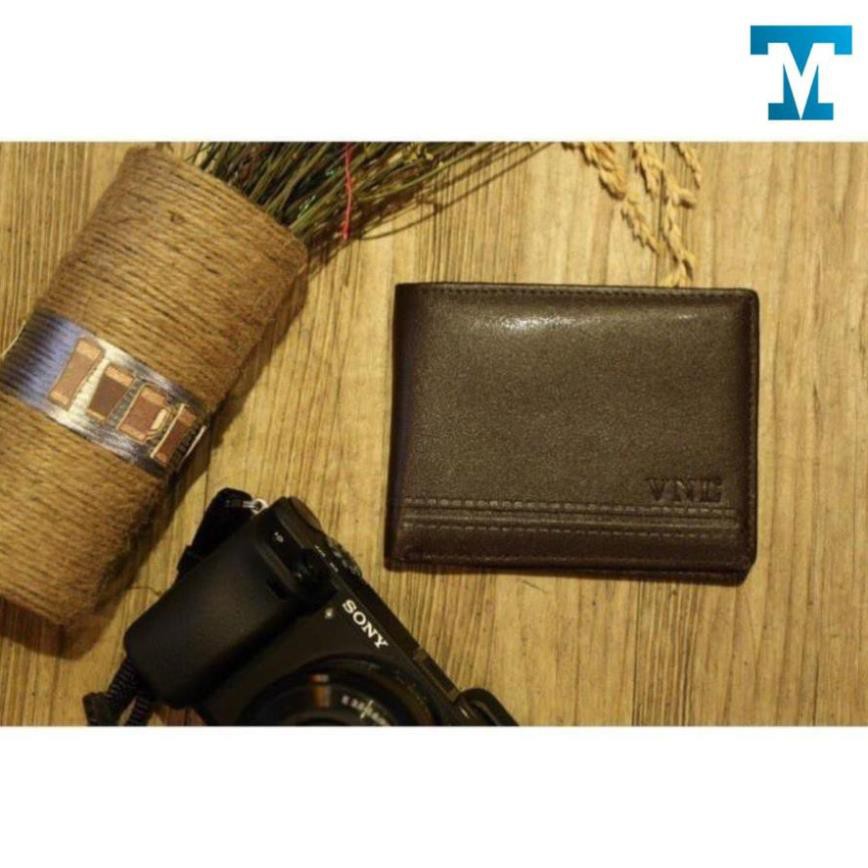 Ví Nam Phong Cách VNL 100% Da Thật Cao Cấp Có Viền SIêu Xịn + [ Tặng Kèm 1 đôi tất thời trang Thời Trang ]