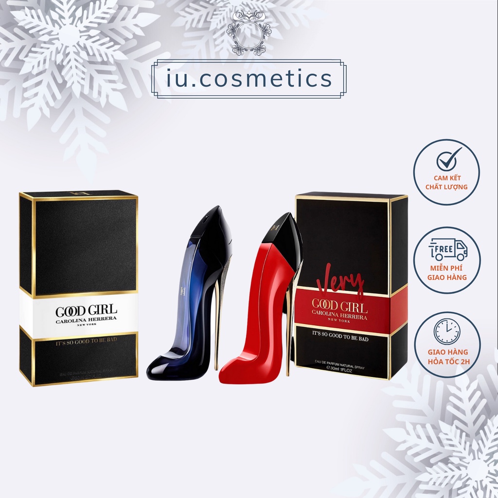 Nước Hoa Nữ Guốc Đen Caro.lina He.rrera 80Ml - Hương Thơm Ngọt Ngào Quyến Rũ - Iu.cosmetics
