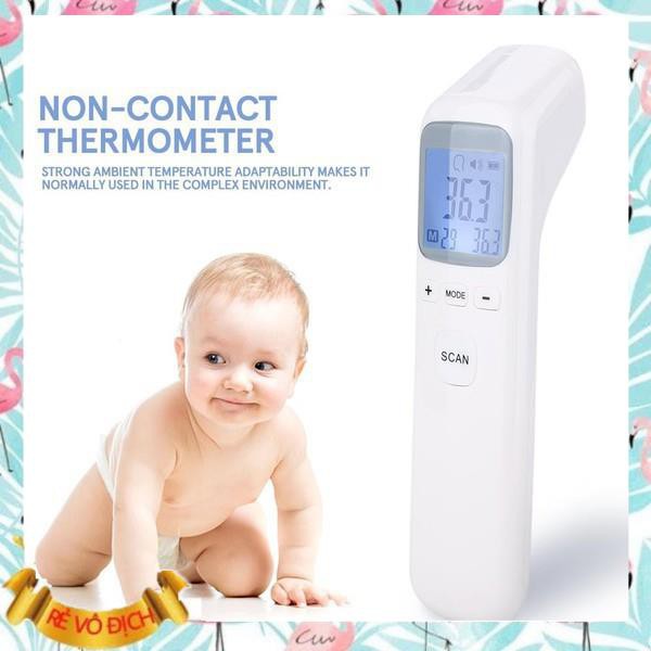 (Giá sỉ)  Máy Nhiệt Kế Đo Trán Hồng Ngoại Điện Tử Infrared Thermometer T1803, Súng Bắn Nhiệt Độ Đo Tai Cho Bé  - M103