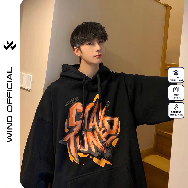 [Mã SKAMFSW175 giảm 10K đơn 50K] Áo hoodie unisex WIND form rộng nỉ nam nữ STAY TUNED HD11 thời trang thu đông oversize