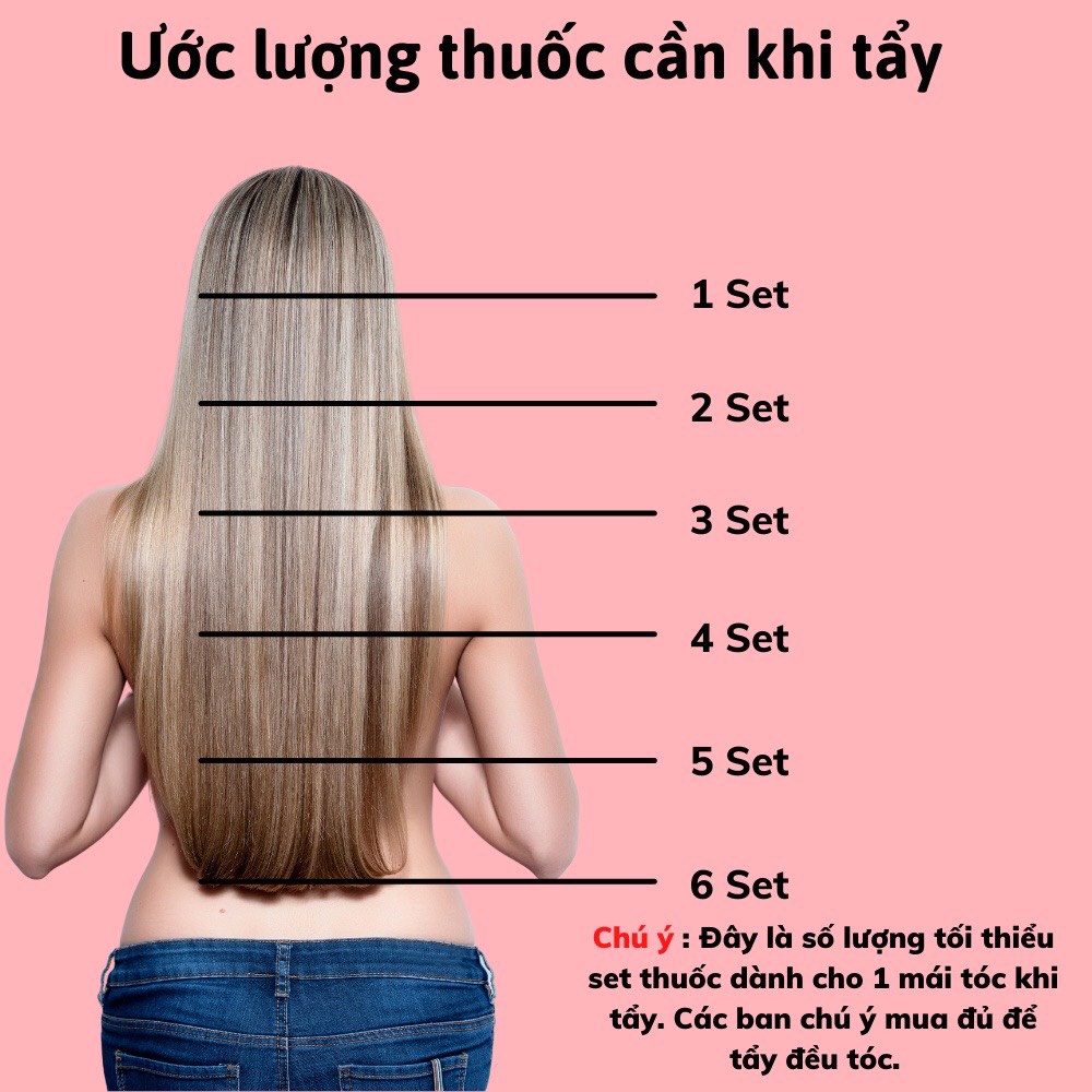 Thuốc tẩy tóc ProMax, Bột tẩy tóc cao cấp không xót da đầu, tặng kèm oxy trợ nhuộm và gang tay - Shop Hair