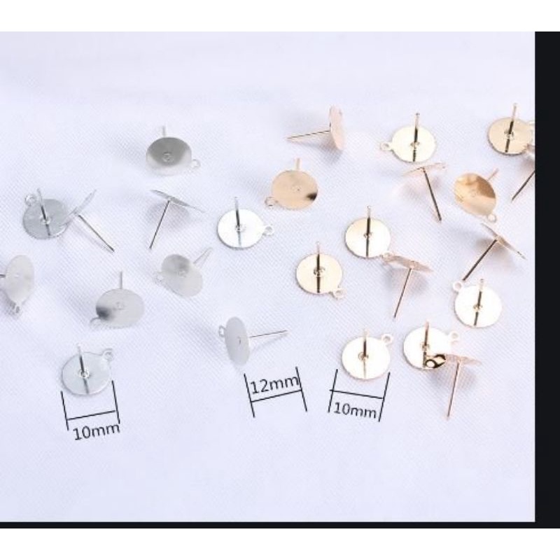 10-20 chốt móc đuôi làm hoa tai handmade