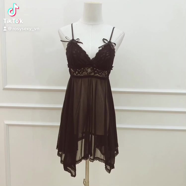 Váy ngủ ren xuyên thấu gợi cảm đầm ngủ mặc ở nhà VN303 | BigBuy360 - bigbuy360.vn