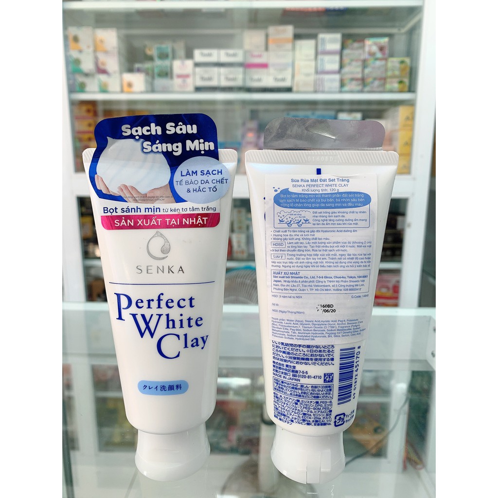 Sữa Rửa Mặt Senka Perfect White Clay