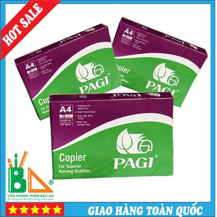 XẢ KHO GIÁ GỐC Tập Giấy A4 Pagi ĐL70Gsm (500 Tờ)