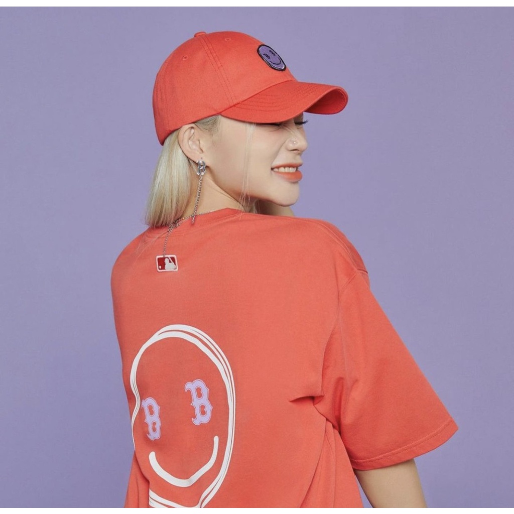 Áo thun tay lỡ MLB mặt cười ,áo thun unisex street style , Cocmer_vn