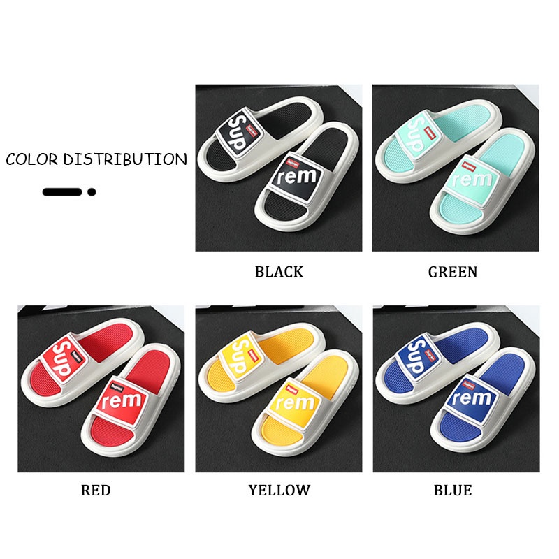 Dép đi trong nhà tắm QIAOYILUO đế mềm chống trượt thiết kế thoáng khí