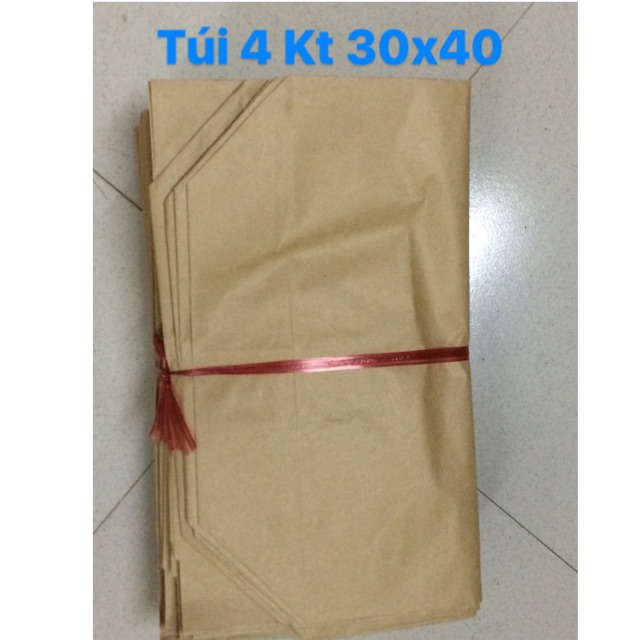 Combo 100 túi giấy xi măng Kt 30x40