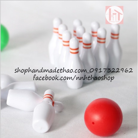 Mô hình bộ bowling trang trí dollhouse, roombox