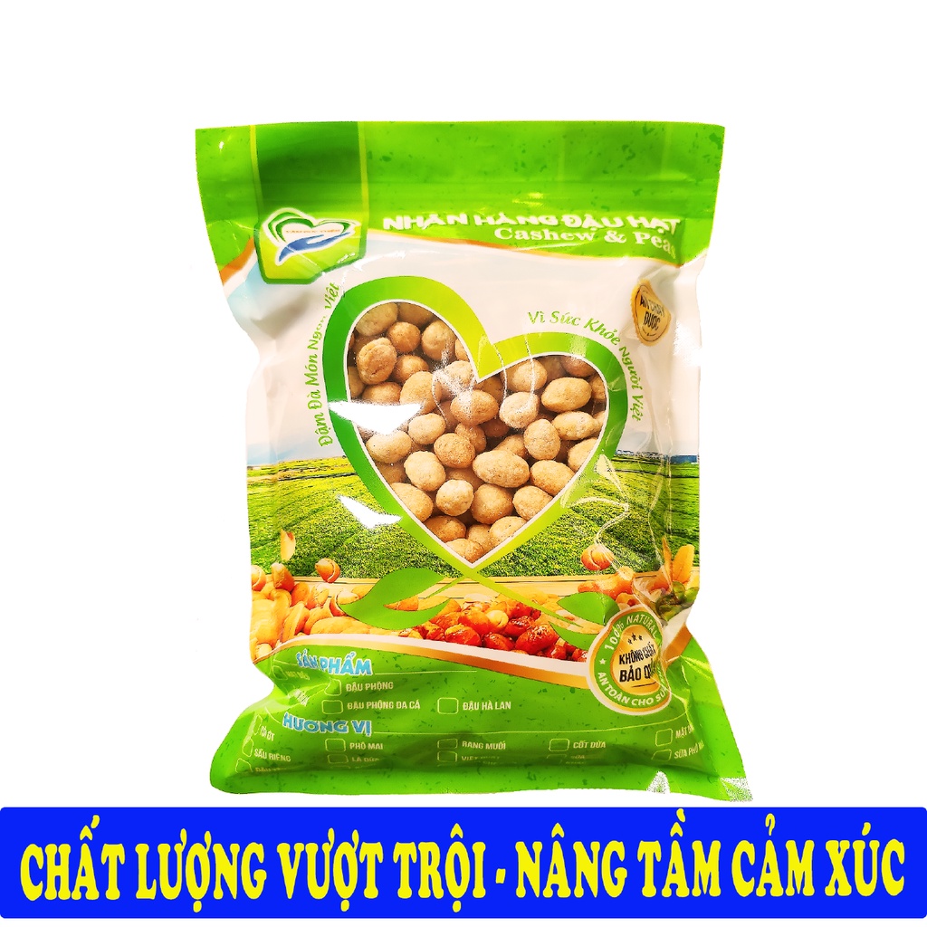 Đậu Phộng Da Cá Nước Cốt Dừa Tâm Đức Thiện Túi/Hộp 500GR đồ ăn vặt