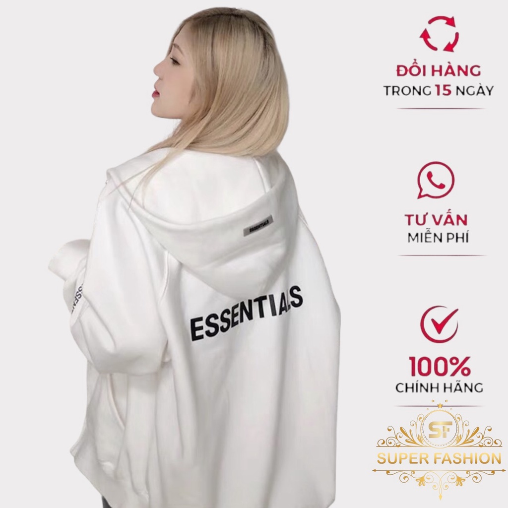 Áo khoác nam nữ form rộng Hàn Quốc, kiểu hoodie chui đầu có dây kéo đi học powr[SUPER FASHION]