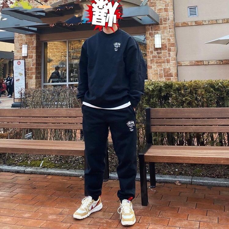 ▲■Nike x stussy 2021 Quần Dài Dáng Rộng Thoáng Khí Dành Cho Nam Và Nữ