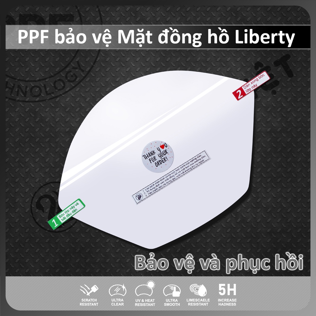 PPF bảo vệ Vespa LIBERTY cao cấp chống trầy xước mặt đồng hồ LYBERTY