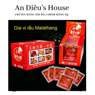 Gia vị lẩu Malathang, gia vị món xào cay tê malathang gói nhỏ 30gr