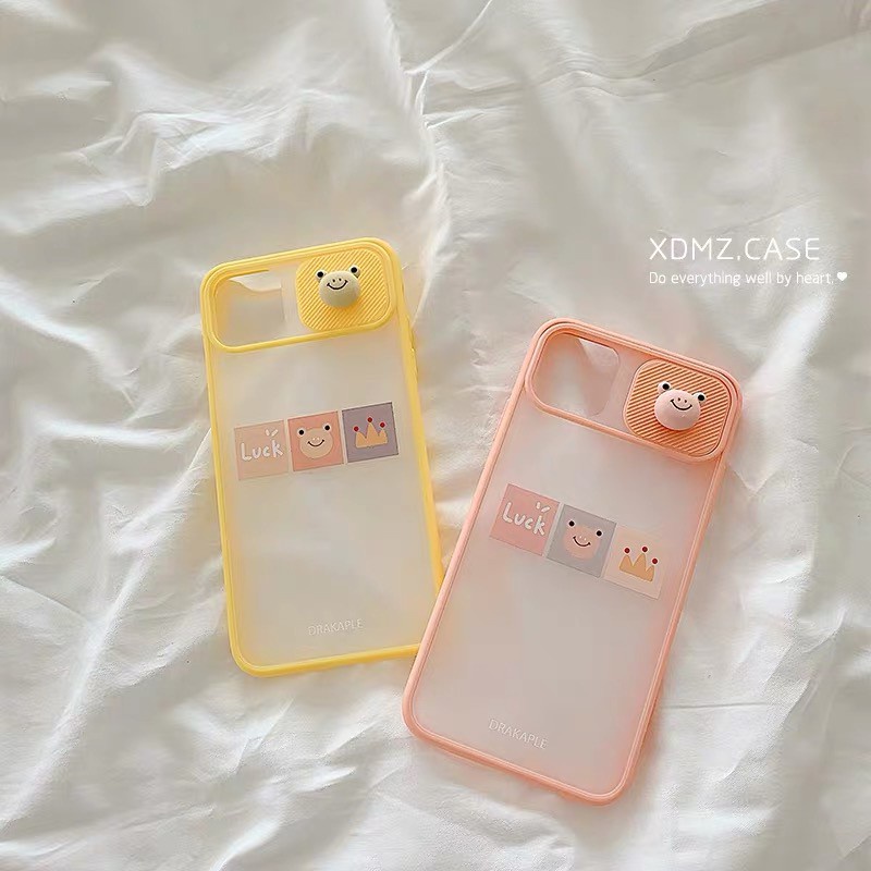 Ốp lưng iphone trượt camera  Edge Lucky Frog 6/6s/6plus/6splus/ 7plus/ 8plus /x /xs /xs max/11 /11promax Dino case dt09