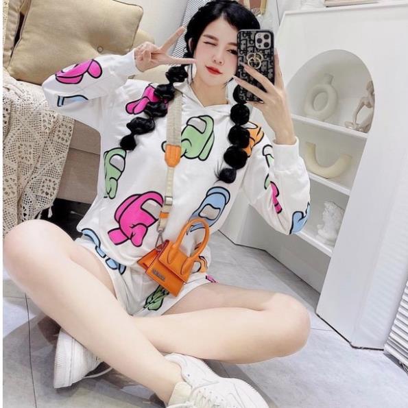 [ 𝐅𝐑𝐄𝐄 𝐒𝐇𝐈𝐏 ] BỘ HOẠT HÌNH MŨ SIÊU CUTE ĐỒ BỘ NỮ DÀI TAY