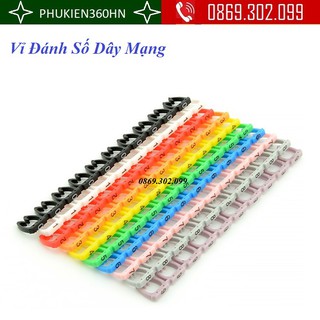 Vòng đánh số dây mạng cat6 loại nhựa kẹp