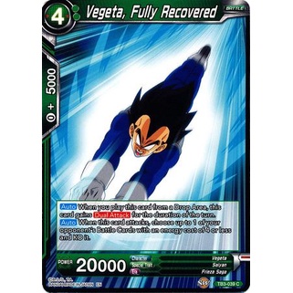 Thẻ bài Dragonball - TCG - Vegeta, Fully Recovered / TB3-039'