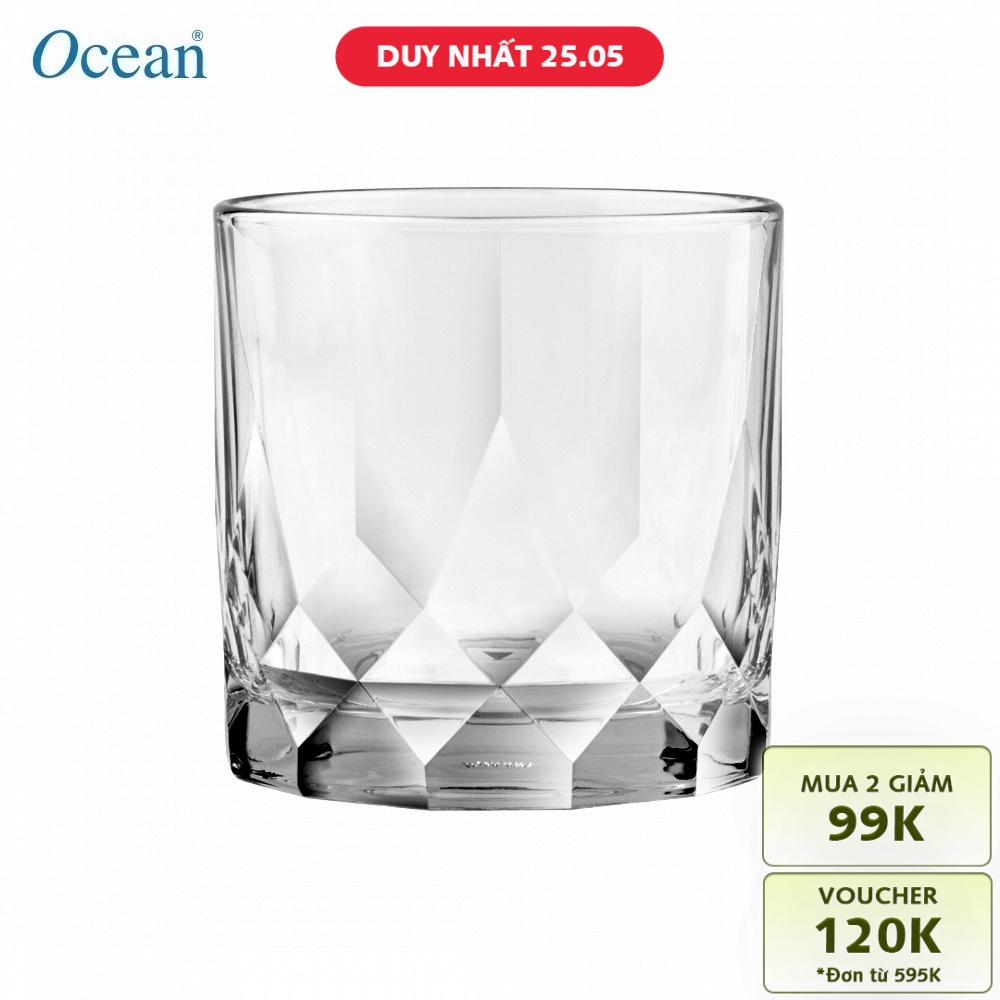 Bộ 6 ly thủy tinh Ocean Connexion Double Rock 350ml