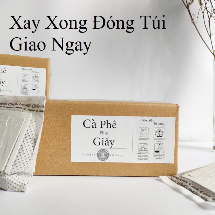 Cà Phê Túi Lọc Phin Giấy Lửa Việt, drip bage cofee, hộp 10 gói, mỗi gói 20 gram, nguyên chất đậm hương vị truyền thống.