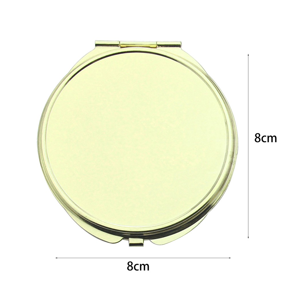 [Hàng mới về] Gương Trang Điểm Cầm Tay Thiết Kế Hình Đầu Mèo / Tròn / Trái Tim / Tròn Có Thể Gấp Gọn