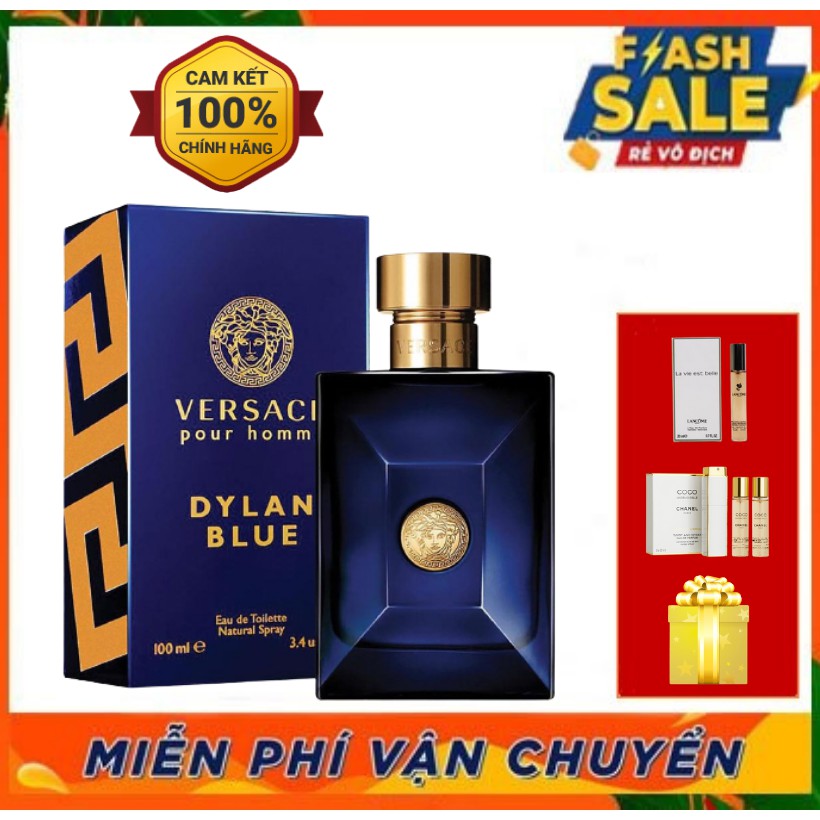 ~ 𝐍ướ𝐜 𝐇𝐨𝐚 𝐔𝐒𝐀 ~ Nước Hoa ersace Pour Homme Dylan Blue Nam EDT 100ml Lưu hương 16h