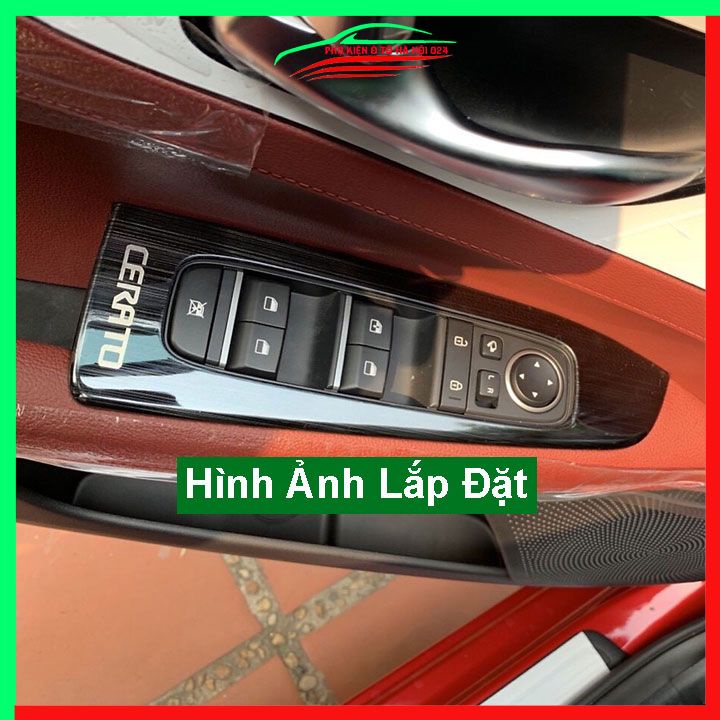 Ốp nội thất cho xe ô tô Kia Cerato 2019 vân Titan bảo vệ chống trầy xước và làm đẹp xe