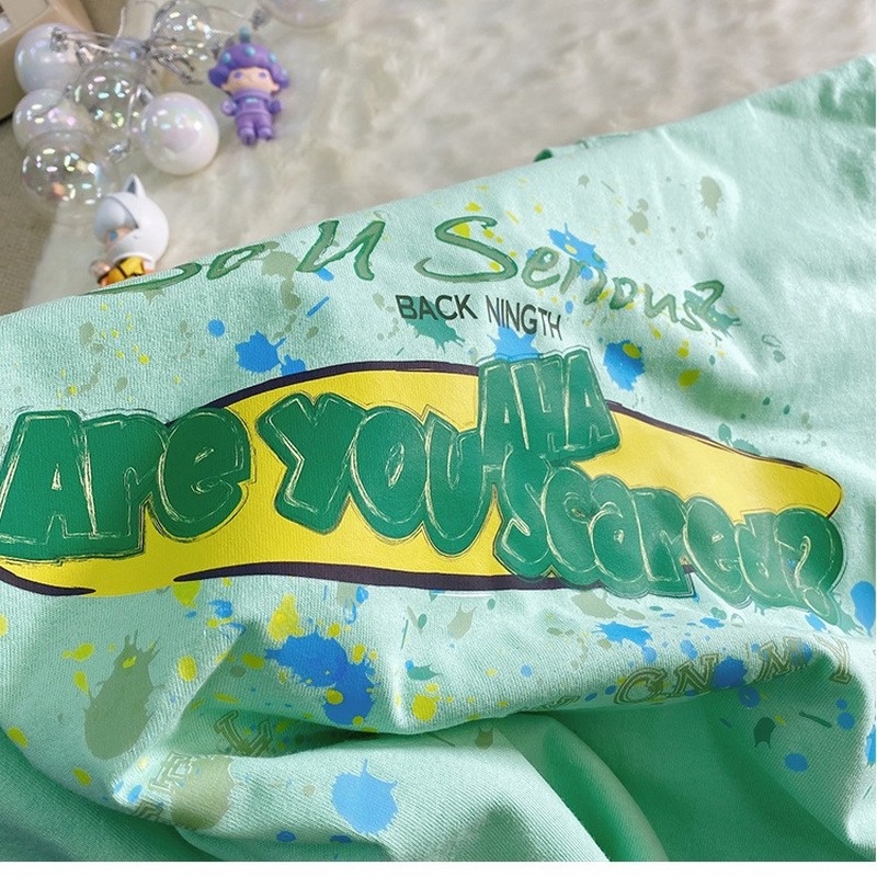 Áo Thun Tay Ngắn Dáng Rộng Phong Cách Thời Trang Hàn Quốc