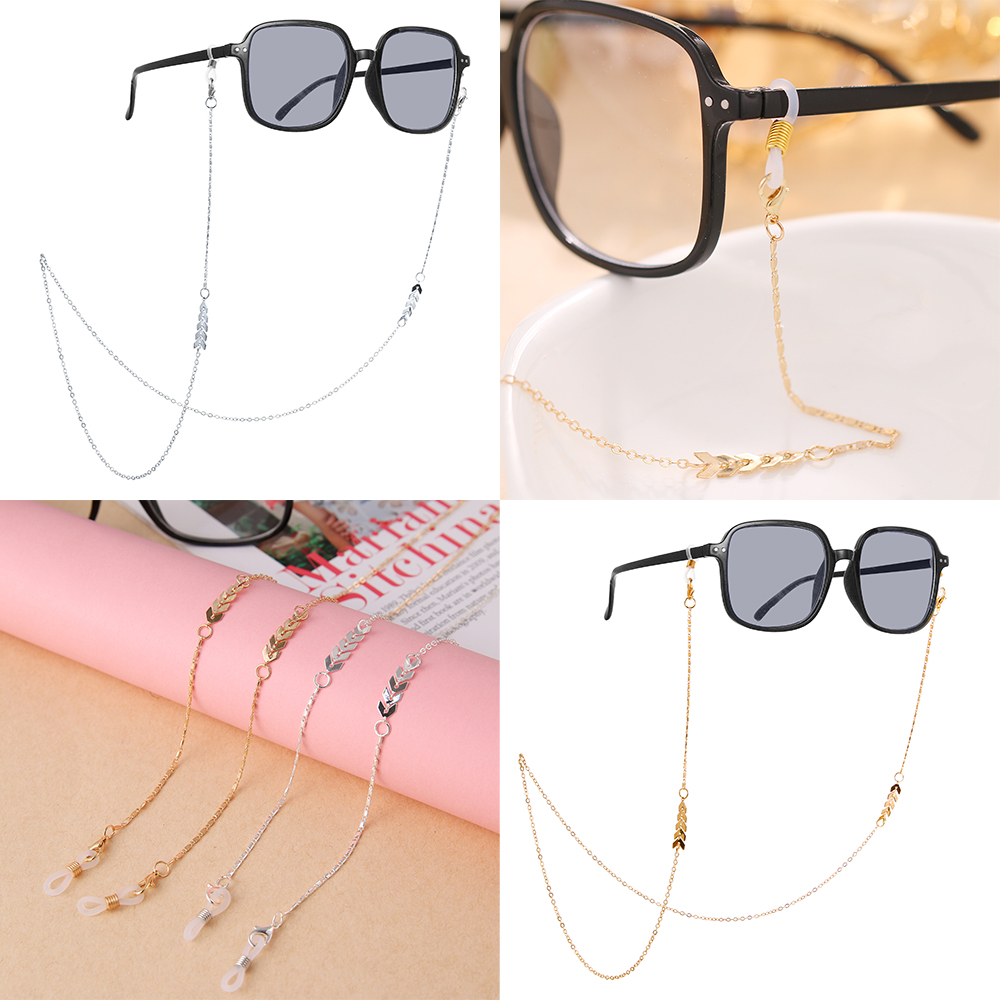 Dây Đeo Kính Mát Hình Chiếc Lá Thời Trang Cho Nữ
