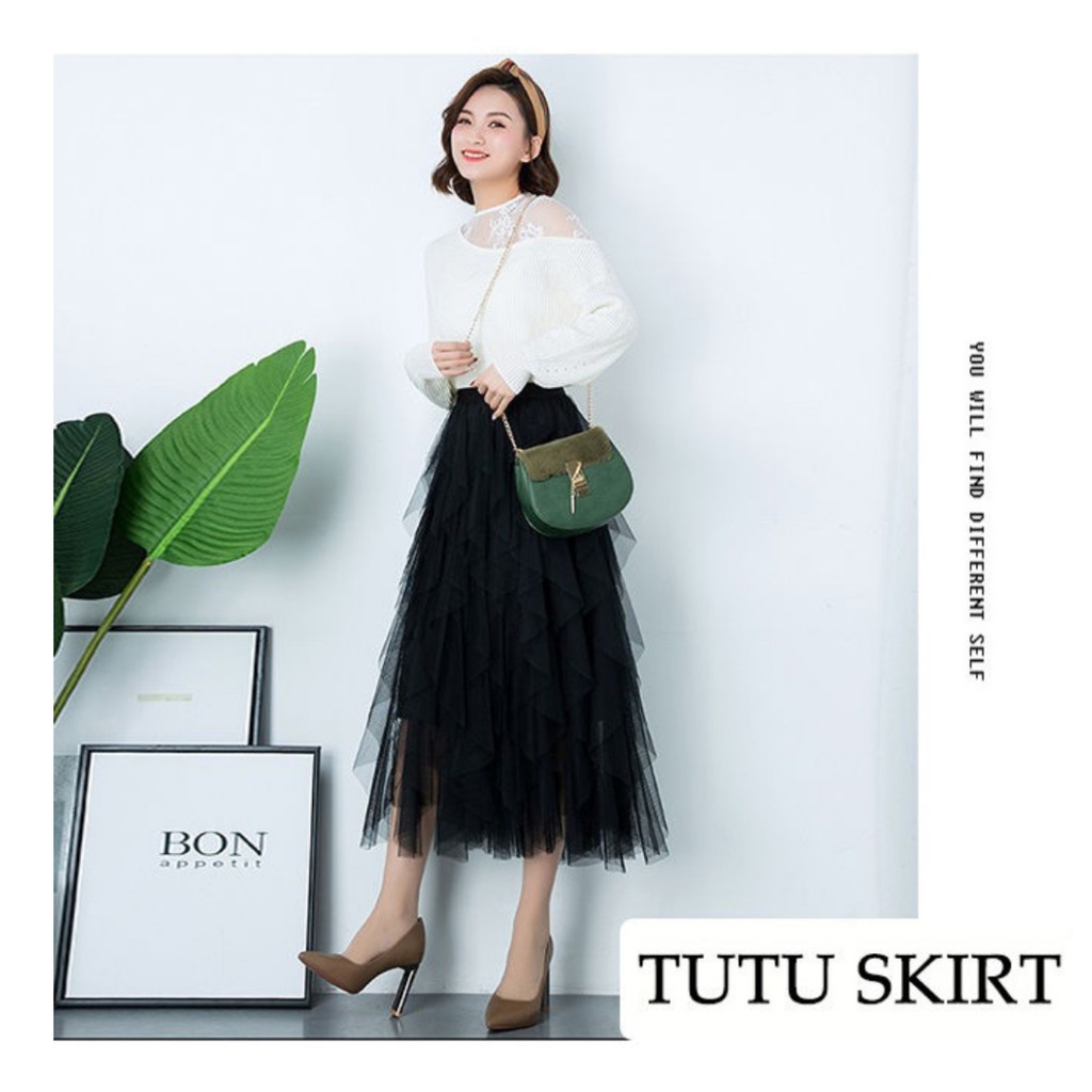 Chân Váy Maxi Màu Đen Dáng Dài Phong Cách Hàn Quốc Thời Trang Cho Nữ