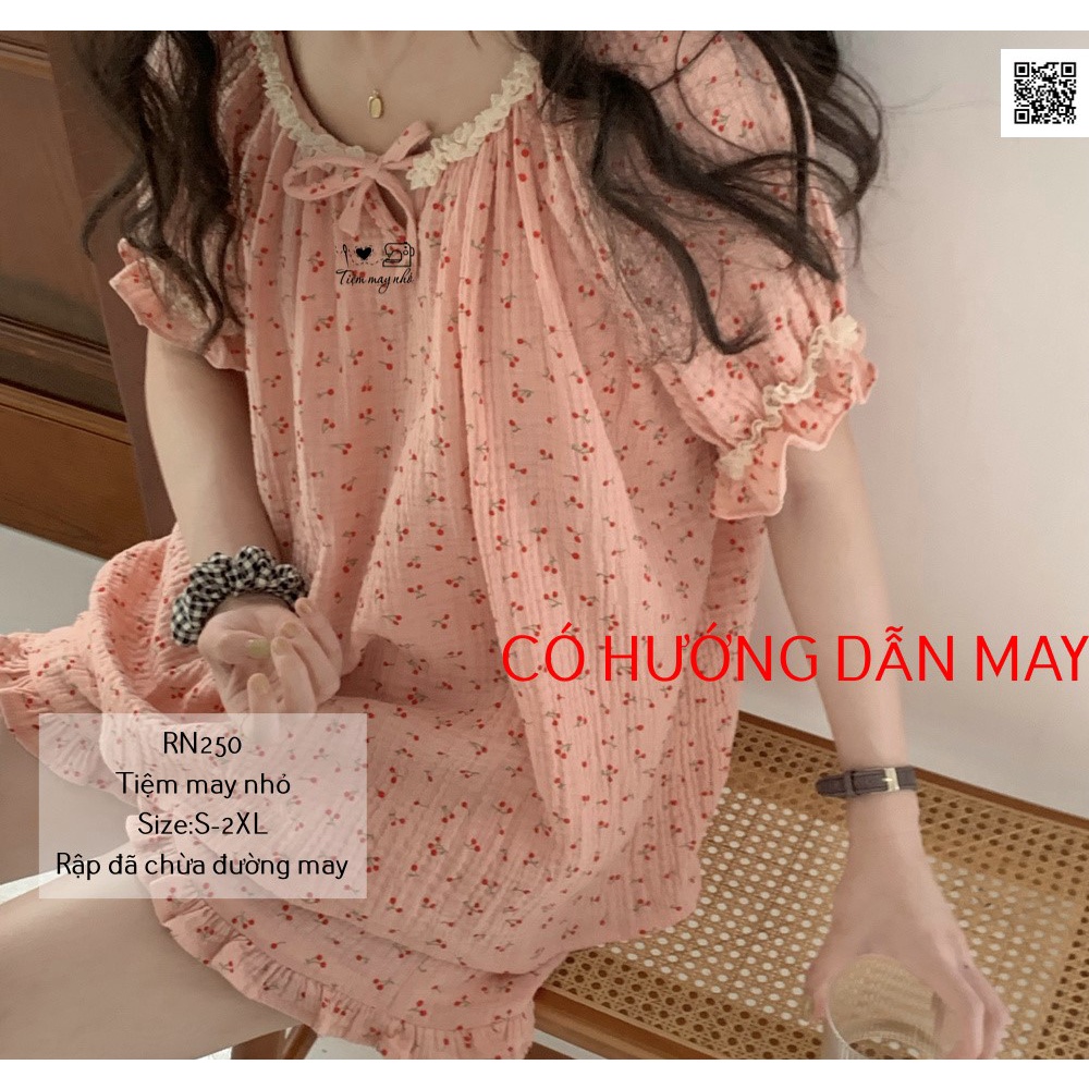 RN250_Rập giấy may bộ đồ ngắn tay raglan