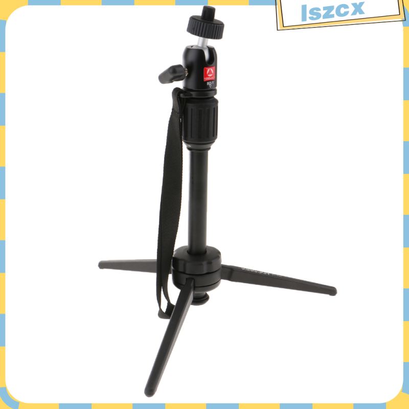 Mini Tabletop Camera Tripod Stand Holder with Ball Head For DSLR SLR Camera - Black