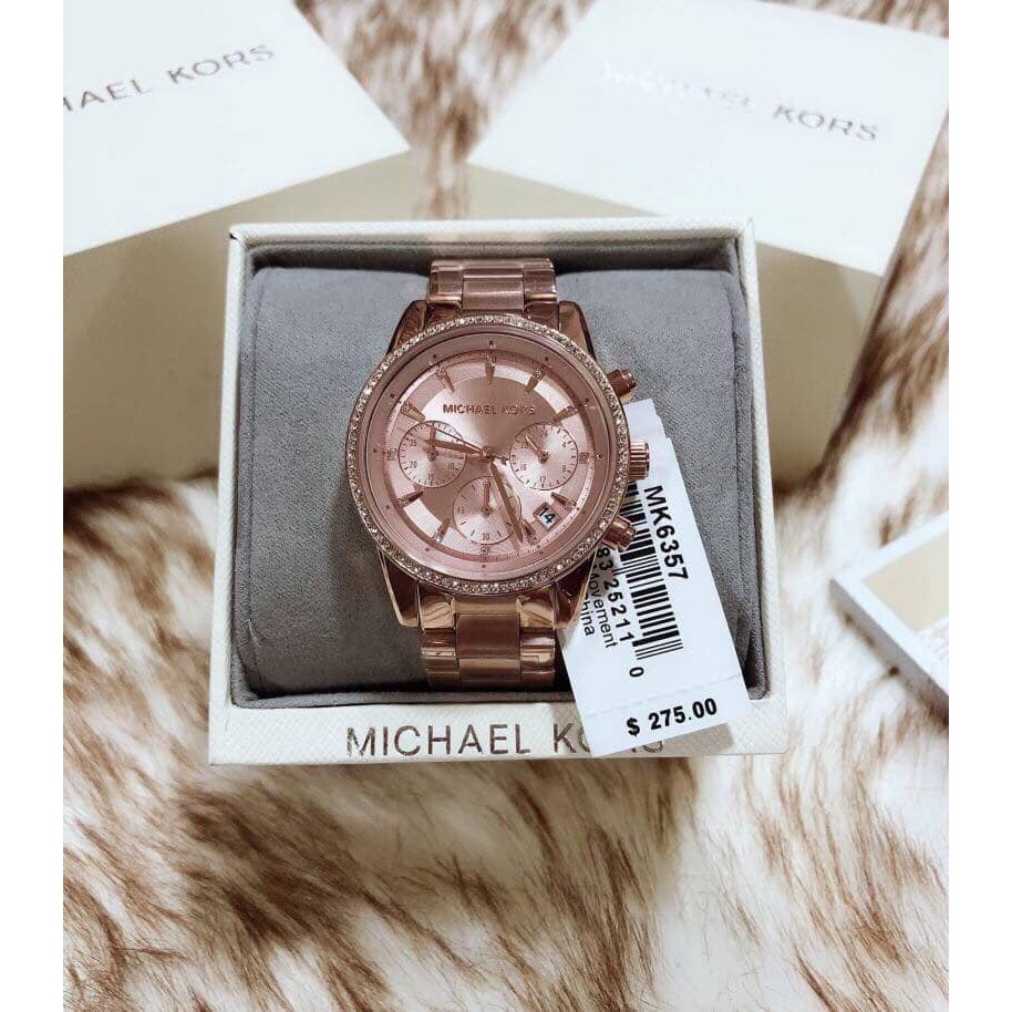 Đồng Hồ Nữ Michael Kors Ritz Rose Gold MK6357