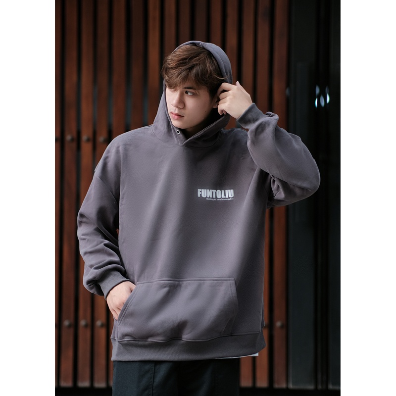 Áo khoác hoodie nam nữ HDU- FUNTOLIU có mũ chất liệu nỉ lót nhung mã HD5