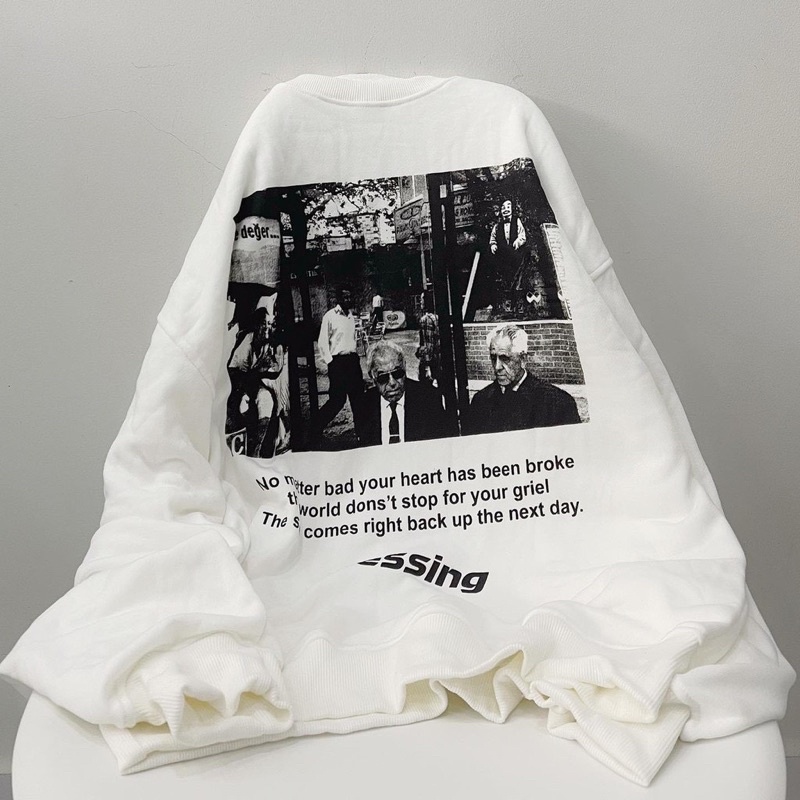 [Mã 153FASHIONSALE1 giảm 10K đơn 50K] Áo nỉ Blessing in lưng bo gấu TT6