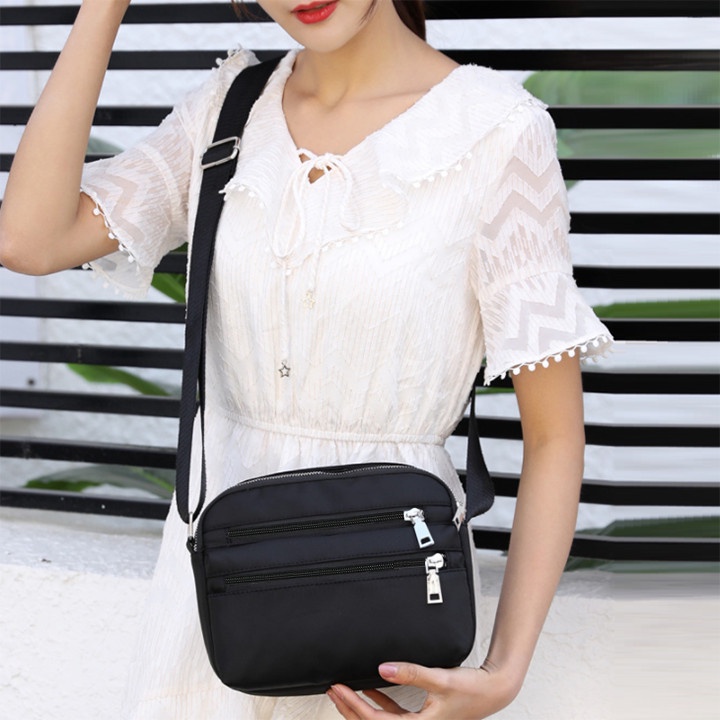 Túi xách đeo chéo nữ vải dù oxford chống nước phong cách Hàn Quốc siêu bền đẹp size 22cm TUI-24