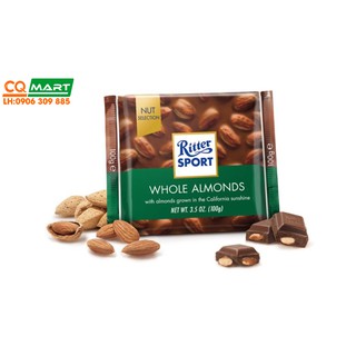 Chocolate Sữa Hạnh Nhân Ritter Sport 100g