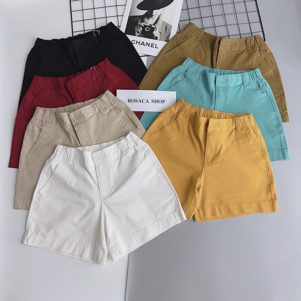 QUẦN SHORT NỮ KAKI LƯNG THUN ĐẸP, MẪU MỚI, GIÁ TỐT