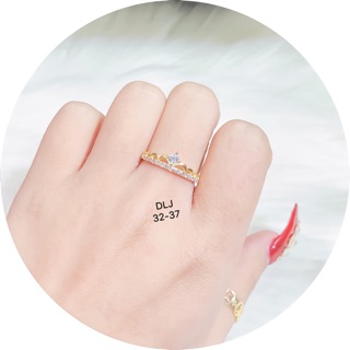 [FREESHIP]Nhẫn Vương Miện Gold trẻ trung VHJ